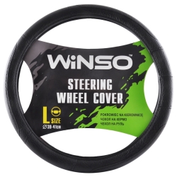 Чохол на кермо Екошкіра Winso L 39-41см чорний 140430