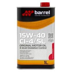 Моторное масло Barrel Original 15W-40 CI-4/SL 1л