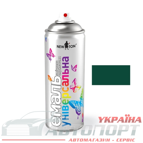 Краска Универсальная New Ton Темно-зеленая RAL 6005 400мл
