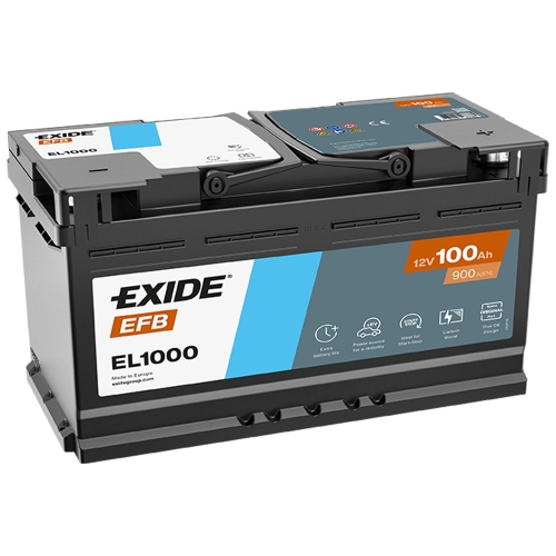 Акумулятор автомобільний Exide 100Аh 900A EFB Start-Stop EL1000 R+ L5