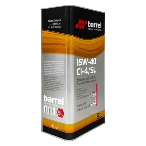 Моторное масло Barrel Original 15W-40 CI-4/SL 5л
