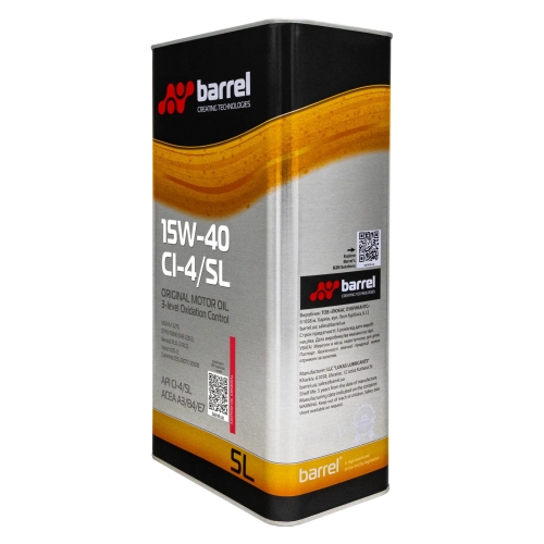 Моторное масло Barrel Original 15W-40 CI-4/SL 5л