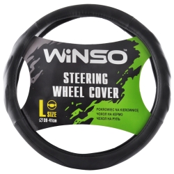 Чохол на кермо Екошкіра Winso L 39-41см чорний 140830
