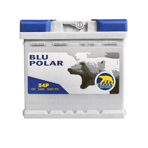 Акумулятор автомобільний Baren 54Аh 540А Blu polar R+ LB2
