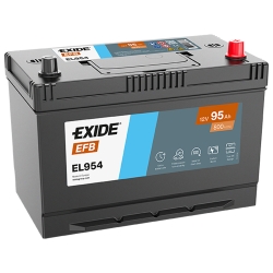 Аккумулятор автомобильный Exide 95Аh 800A EFB Start-Stop Asia EL954 R+ D31