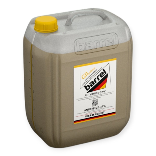 Антифриз Barrel -37°C G11 Жовтий 10л