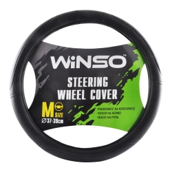 Чохол на кермо Екошкіра Winso M 37-39см чорний 140420
